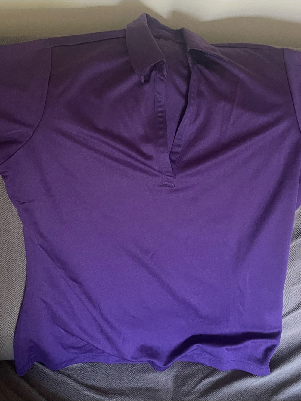 Port Authority Women's Deep Purple Polo-Style Top